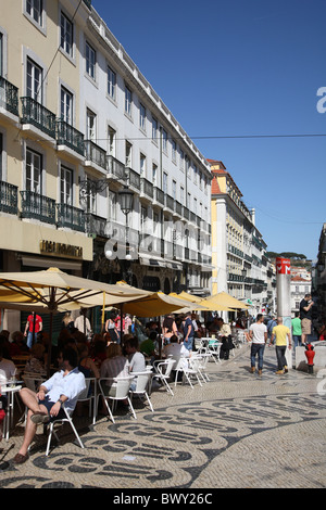 Portugal Lisboa Lisbon Largo do Chiado Café Brasileira Banque D'Images