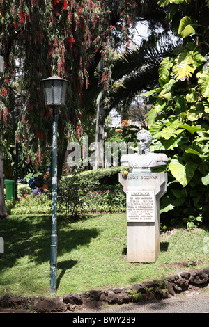 Portugal Madère Funchal jardin municipal Simon Bolivar Banque D'Images