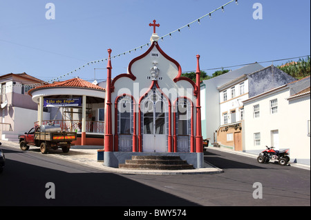 Temple de l'Esprit Saint (Imperio) dans Topo, île de Sao Jorge, Açores Banque D'Images