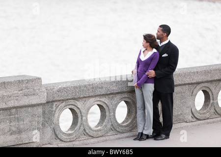 Couple, National Mall, Washington DC, USA Banque D'Images