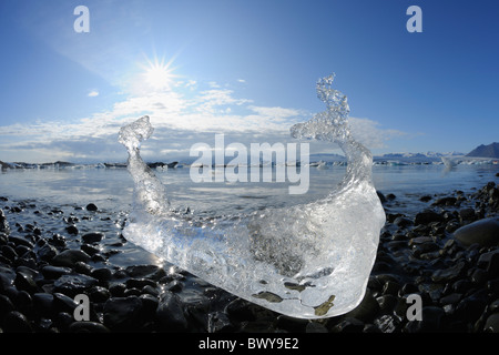 L'ère glaciaire, Jokulsarlon, le sud de l'Islande, Islande Banque D'Images