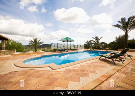 Piscine, Mallorca, Espagne Banque D'Images