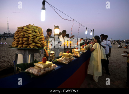 Marina Beach, Chennai. Banque D'Images