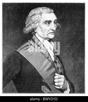 L'amiral George Brydges Rodney, 1er baron Rodney ; British Naval Commader pendant les 7 ans de guerre et de guerre d'Indépendance Américaine Banque D'Images