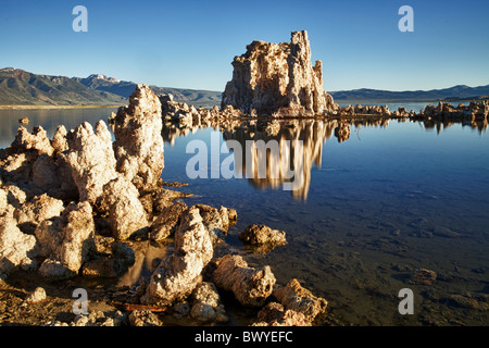 Lac mono en Californie au lever du soleil Banque D'Images