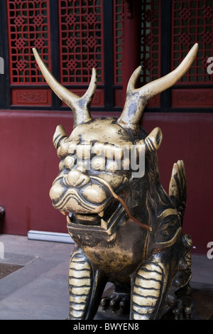 Statue au monastère de Wenshu (Xin Xiang Temple), Chengdu, Chine Banque D'Images