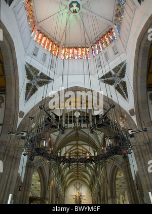 La Cathédrale de Blackburn intérieur corona Banque D'Images