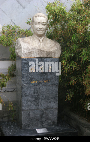 Statue de Mei Lanfang dans le Mei Lanfang Memorial Museum, Beijing, Chine Banque D'Images