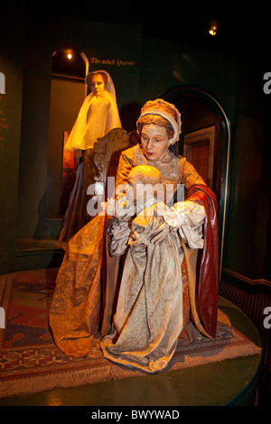 À l'intérieur du château d'Édimbourg- l'histoire /exposition des joyaux de la Couronne écossaise. Banque D'Images