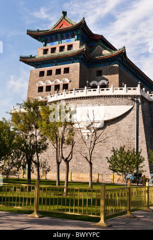 Tir à l'tower, également connu sous le nom de Porte Qianmen, à côté de Zhengyangmen Gate, la Place Tiananmen, Pékin, Chine Banque D'Images