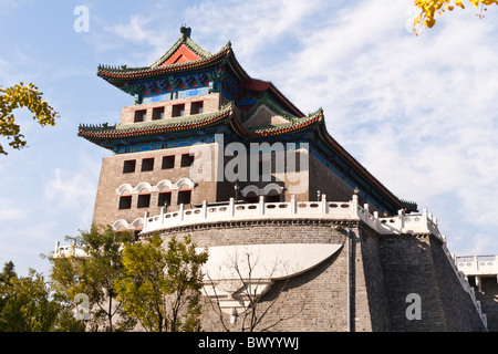 Tir à l'tower, également connu sous le nom de Porte Qianmen, à côté de Zhengyangmen Gate, la Place Tiananmen, Pékin, Chine Banque D'Images