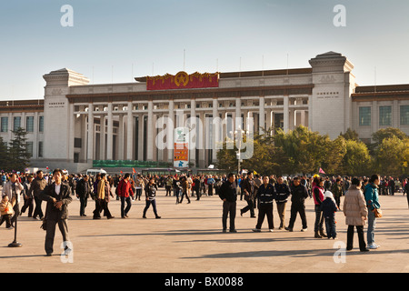 Musée national de Chine, la Place Tiananmen, Pékin, Chine Banque D'Images