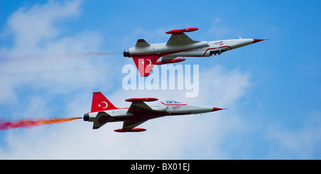 Deux paires d'Étoiles Northrop NF-5 miroir inversé de l'équipe formation de gauche à droite Banque D'Images