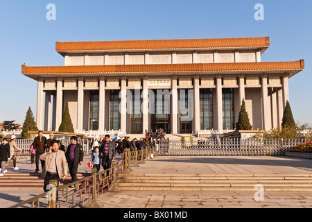 Mausolée de Mao Zedong, Place Tiananmen, Pékin, Chine Banque D'Images