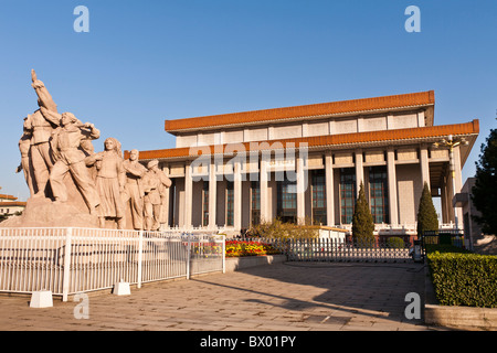 Mausolée de Mao Zedong, Place Tiananmen, Pékin, Chine Banque D'Images