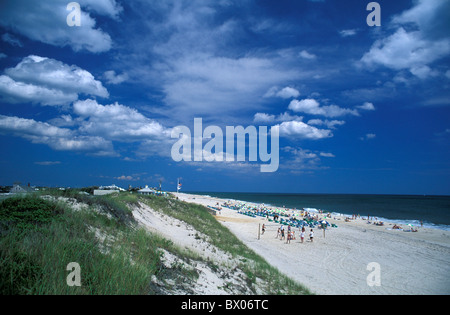 Plage côte Long Island New York Quogue Village plage mer mer Rive Sud USA America United States Banque D'Images