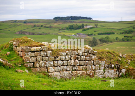 Grand Fort romain de Chesters, mur d'Hadrien, Angleterre Banque D'Images