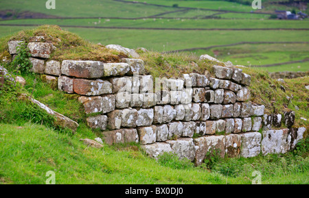 Grand Fort romain de Chesters, mur d'Hadrien, Angleterre Banque D'Images