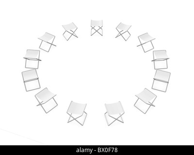 Chaises pliantes Banque D'Images