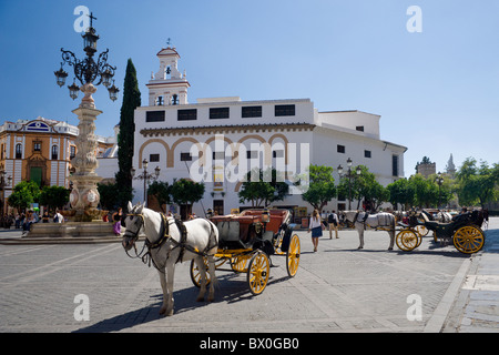 Espagne, Séville, Plaza de la Virgen de los Reyes Banque D'Images