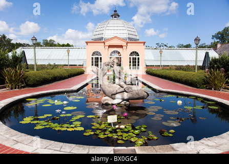 Depuis 1936, le Jardin Botanique de La Nouvelle-Orléans en Louisiane (à l'origine, le parc de la Ville Rose Garden), a ravi les visiteurs. Banque D'Images