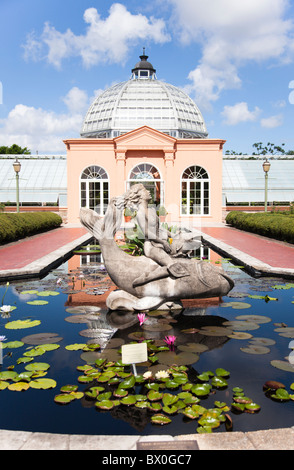 Depuis 1936, le Jardin Botanique de La Nouvelle-Orléans en Louisiane (à l'origine, le parc de la Ville Rose Garden), a ravi les visiteurs. Banque D'Images