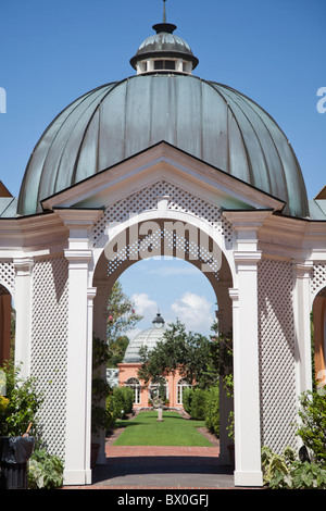 Depuis 1936, le Jardin botanique de la Nouvelle Orléans (à l'origine, le parc de la Ville Rose Garden) en Louisiane a ravi les visiteurs. Banque D'Images