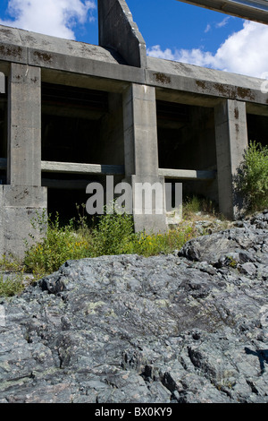 Close up de barrage de déviation. Banque D'Images