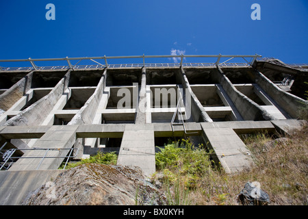 Barrage de dérivation de la Rivière Jourdain. Banque D'Images