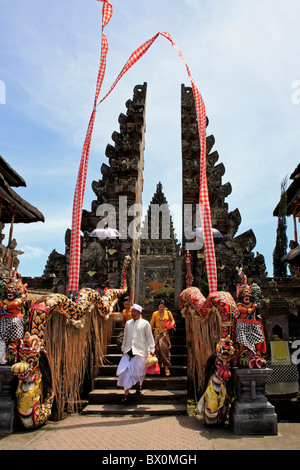 Près du Lac Batur, Temple Pura Ulun Danu Batur. Bali, Indonésie Banque D'Images