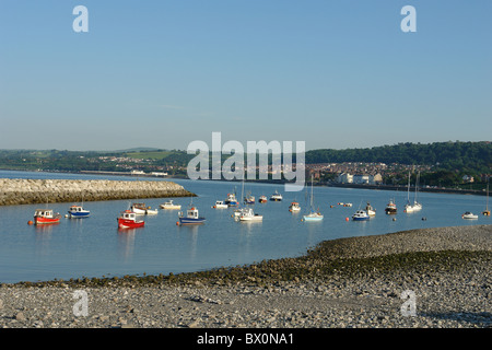 Avis de bateaux à Rhos-on-Sea, Colwyn Bay, Llandudno LL28, au nord du Pays de Galles, Royaume-Uni Banque D'Images
