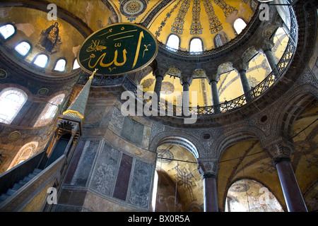 Sainte-sophie. vue de l'intérieur. Istanbul, Turquie Banque D'Images