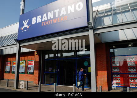 Magasin de chaussures Brantano Ystwyth, Retail Park, Aberystwyth, Pays de Galles Banque D'Images