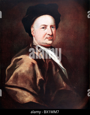 Portrait de Jacob Tonson, fondateur de l'Kit-Kat Club, par William Hogarth Banque D'Images