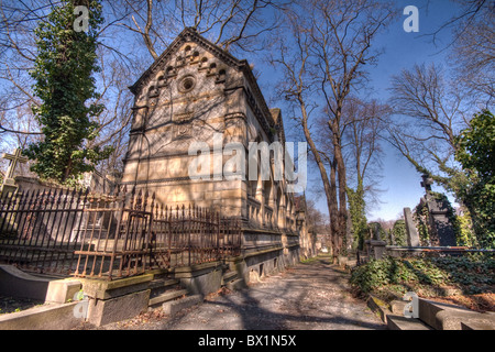 Cimetière historique Olsany à Prag, République Tchèque Banque D'Images