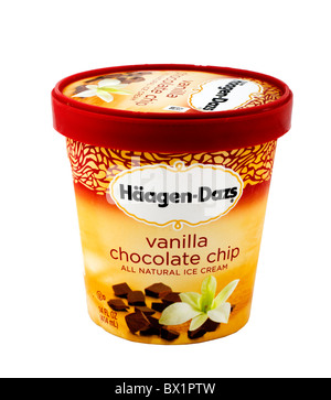 Pot de crème glace Haagen-Dazs, USA Banque D'Images