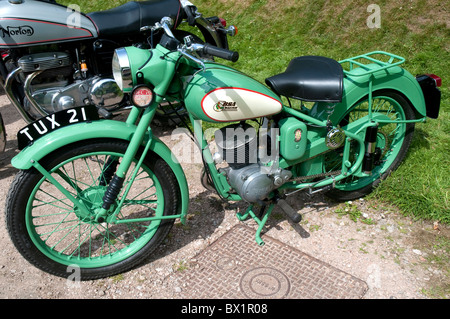 BSA Bantam en moto rallye moto Banque D'Images