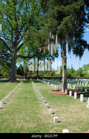 New Bern National Cemetery situé à New Bern, NC, USA Banque D'Images