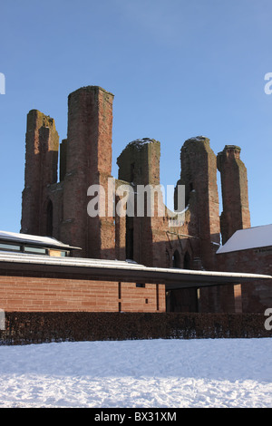 L'abbaye d'Arbroath angus scotland en hiver décembre 2010 Banque D'Images