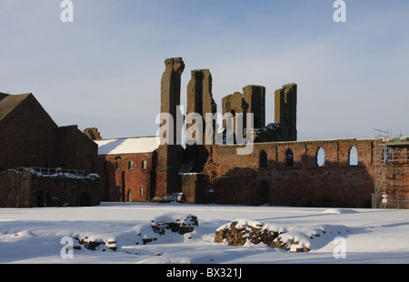 L'abbaye d'Arbroath angus scotland en hiver décembre 2010 Banque D'Images