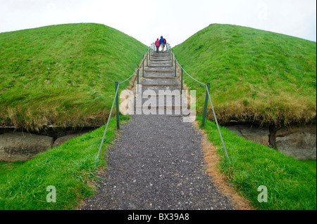 Knowth, Bru na Boinne, comté de Meath, Leinster, Irlande Banque D'Images