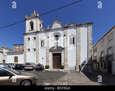 Église São Nicolau. Baroque et maniériste. Ville de Santarém, au Portugal. Banque D'Images