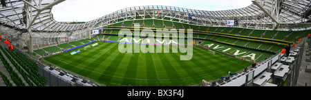 L'Aviva Stadium est un stade de sport situé à Dublin, l'Irlande, avec une capacité de 51700 spectateurs (assis). Banque D'Images