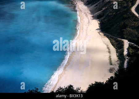 Mirtos célèbre plage de Cephalonia Banque D'Images