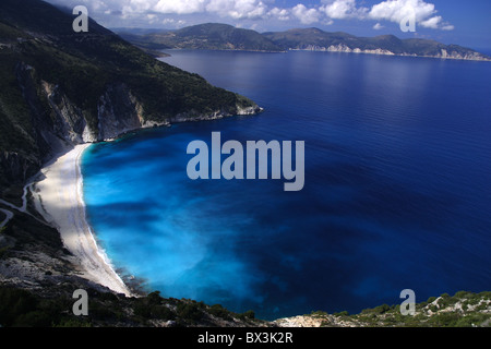 Mirtos célèbre plage de Cephalonia Banque D'Images