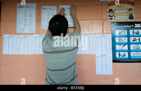 Élections municipales de San José Costa Rica Banque D'Images