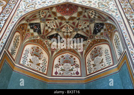 Ganesh Pol, Fort Amber, Jaipur, Inde. Banque D'Images