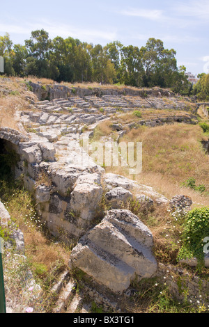 Théâtre grec de Syracuse, Sicile Banque D'Images