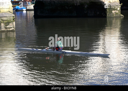 Boats on River Thames Richmond Banque D'Images