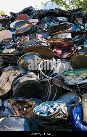Matériaux pour le recyclage ; Adamsville, Québec, Canada Banque D'Images